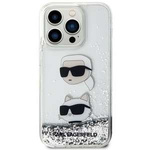 Karl Lagerfeld KLHCN61LDHKCNS iPhone 11 / Xr 6.1" silver/silver hardcase Liquid Glitter Karl &amp; Choupette Heads