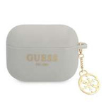 Case GUESS Apple AirPods Pro Cover Silicone Charm 4G Collection Gray Case
