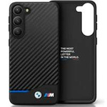 Case BMW BMHCS23L22NBCK S23 Ultra S918 black/black Leather Carbon Case