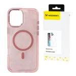 Wozinsky Glitter Case with Mag Safe for Samsung Galaxy S24 FE - Pink with Glitter