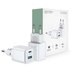 TECH-PROTECT M05D 2-PORT NETWORK CHARGER PD20W QC3.0 WHITE