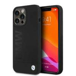Case BMW BMHMP13LSLBLBK iPhone 13 Pro / 13 6.1" black/black hardcase Silicone Signature Logo MagSafe