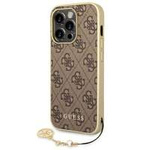 Case GUESS Apple iPhone 14 Pro 4G Charms Collection Brown Hardcase