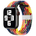 Strap Fabric Watch Band 7/6 / SE / 5/4/3/2 (41mm / 40mm / 38mm) Braided Fabric Watch Bracelet Multicolor (1)