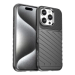 Thunder Case for iPhone 16e Silicone Armored Cover - Black