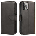 Wallet Case with Stand for iPhone 15 Magnet Case - Black