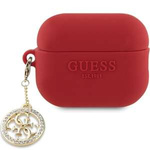 Guess GUAP23DSLGHDF AirPods Pro 2 cover red/fuschia 3D Rubber 4G Diamond Charm
