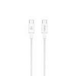 Cable T-PHOX GLARY TYPE-C - TYPE-C WHITE 1M ; 3A ; 60W