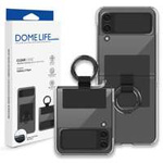 WHITESTONE Clear Case RING GALAXY Z FLIP 4 BLACK