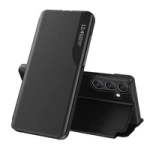 Eco Leather View Case elegant case with flap and stand function for Samsung Galaxy A56 - black