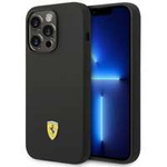 Ferrari FEHCP14LSIBBK iPhone 14 Pro 6.1" black/black hardcase Silicone Metal Logo