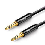 Ugreen audio cable AUX straight minijack 3.5 mm 1m black (AV112)
