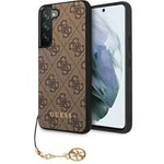 Case Guess GUHCS23SGF4GBR S23 S911 brown/brown hardcase 4G Charms Collection Case
