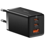 GaN 2xUSB C 1xUSB 65W fast charger Baseus GaN5 Pro + USB C - USB C 100W cable - black