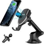 Choetech wireless charger Qi 10W gravitational holder car for dashboard cockpit + air vent clip + cable micro USB 1.2m black (T536-S)