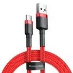 Baseus Cafule USB-A / USB-C QC 3.0 3A cable 1 m - red