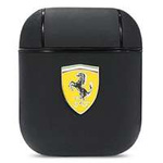 Ferrari FESA2LEBK AirPods cover black/black On Track Leather