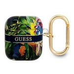 Case GUESS Apple AirPods Cover Flower Strap Collection Blue Case