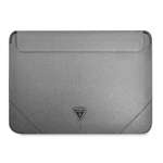 Guess Sleeve GUCS14PSATLG 13/14" Silver /silver Saffiano Triangle Logo