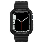 Strap z Case Spigen Apple Watch 4 / 5 / 6 / SE 44mm Rugged Armor "pro" Black Black