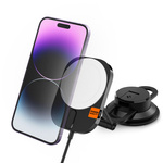 Mount Spigen Itm35w Onetap Pro 3 Magnetic MagSafe Dashboard Car Mount Wireless Charger Black