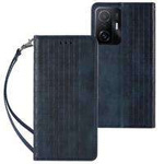Magnet Strap Case Case for Samsung Galaxy A13 5G Pouch Wallet + Mini Lanyard Pendant Blue