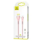 Cable Braided USAMS Lightning 2A Fast Charging 1.2m Pink