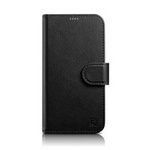 iCarer Wallet Case 2in1 iPhone 14 Flip Leather Anti-RFID Black (WMI14220725-BK)