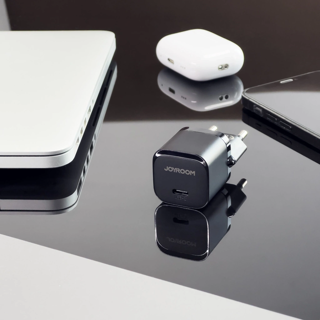 Mini charger USB C 20W PD Joyroom JR-TCF02 | black - ✓ 4GSM.COM