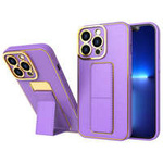 Nuevo estuche Kickstand Case para iPhone 13 Pro Max con soporte morado