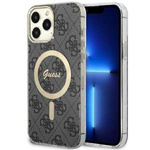 Funda Guess GUHMP13XH4STK iPhone 13 Pro Max 6.7" negro/negro durocase 4G MagSafe Case