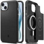 Funda Spigen Mag Armor MagSafe iPhone 15 Plus MATTE Negro Case