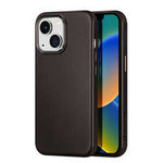 Dux Ducis Naples para iPhone 14 funda de cuero (compatible con MagSafe) marrón oscuro
