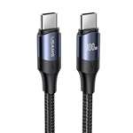 USAMS U71 USB-C a USB-C 3m 100W PD Fast Charge negro/negro SJ526USB01 (US-SJ526)