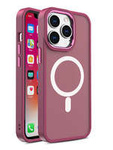 Funda Magnética Color Mate para iPhone 15 Pro Max - Borgoña