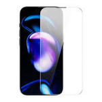 Cristal templado de pantalla completa Baseus para iPhone 14 Pro con cubierta de altavoz de 0,3 mm + marco de montaje