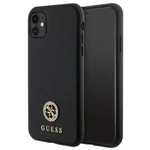 Guess GUHCN61PS4DGPK iPhone 11 / Xr 6.1" negro/negro durocase Strass Metal Logo