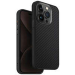 Etui UNIQ etui Keva iPhone 15 Pro 6.1" Magclick Charging czarny/carbon black Case