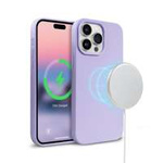 Crong Color Cover Magnetic - Funda iPhone 14 Pro MagSafe (morado)