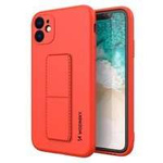 Wozinsky Kickstand Case Funda de Silicona con Soporte para Samsung Galaxy A72 4G Rojo