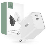 TECH-PROTECT C35W CARGADOR DE RED DE 2 PUERTOS PD35W BLANCO