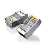 Extremo de enchufe Ugreen 10x RJ45 8P8C (UTP Cat. 6 / Cat. 5 / Cat. 5e) plateado (NW111)