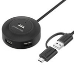 Ugreen HUB 4in1 USB-A - 4xUSB-A 2.0 480Mb/s 1m negro (CR106)