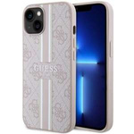 Funda Guess GUHMP14MP4RPSP iPhone 14 Plus 6.7" rosa/rosa durocase 4G Printed Stripes MagSafe Case