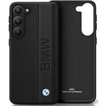 Funda BMW BMHCS23M22RDPK S23 Plus S916 negro/negro durocase Cuero Texturizado &amp; Rayas