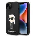 Funda Karl Lagerfeld iPhone 14 Plus 6.7" durocase negro/negro Silicona Ikonik