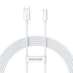 Baseus Superior Series SUPERVOOC USB-A a USB-C 65W cable 2m blanco