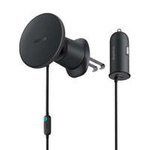 Cargador de coche inductivo MagSafe 15W USB C 25W Baseus CW01 - negro