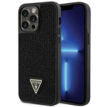 Funda Guess GUHCP14XHDGTPK iPhone 14 Pro Max 6.7" negro/negro durocase Rhinestone Triangle Case