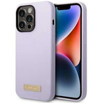 Guess GUHMP14LSBPLU iPhone 14 Pro 6.1" púrpura/morado duro case Placa de silicona con logotipo MagSafe